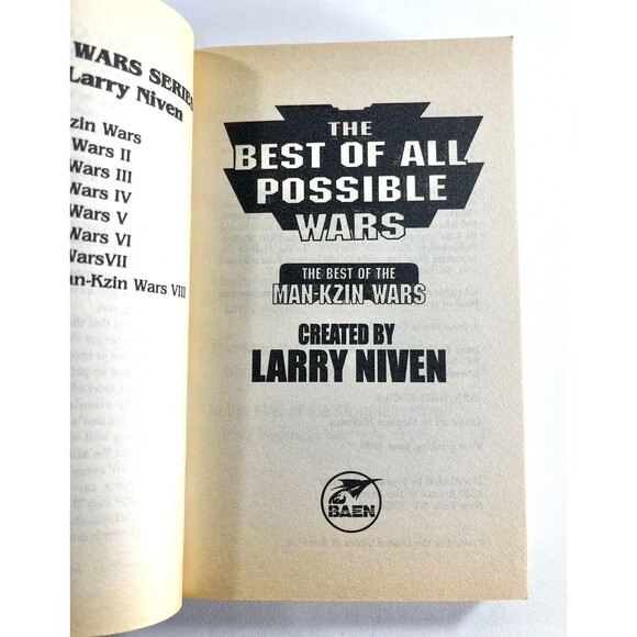 Best of All Possible Wars by Larry Niven 1998 First Printing Vintage Paperback - Picture 3 of 8